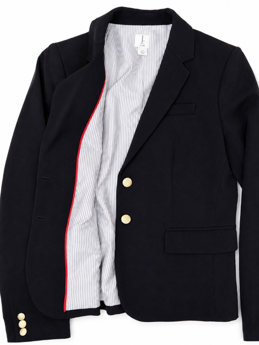 J by J.Crew - Schoolboy Blazer - black - size 10 - Picture 8 of 11